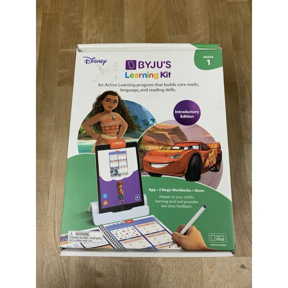 BYJUS Disney Learning Kit Grade 1 Intro Edition With Osmo Base & Magic Workbooks